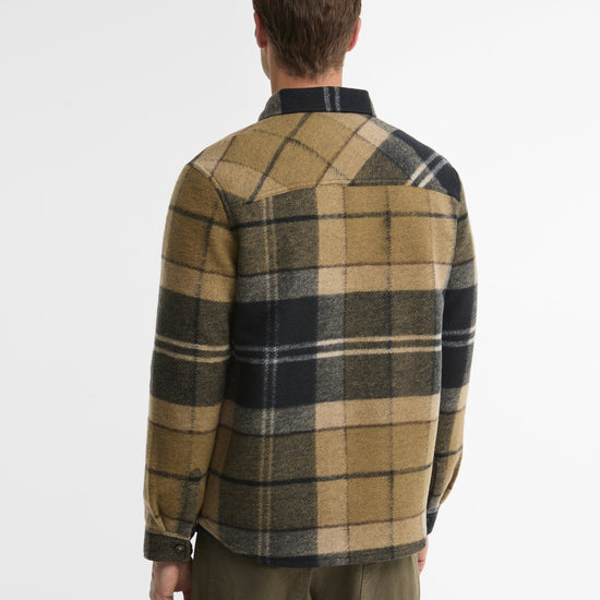 Young Ideas & Henmores -Woodlane Brushed Check Overshirt -TN43 Shadow Classic Tartan -L
