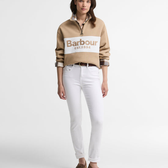Young Ideas & Henmores -Zaria Half Zip Sweatshirt -BE93 Warm Trench -8