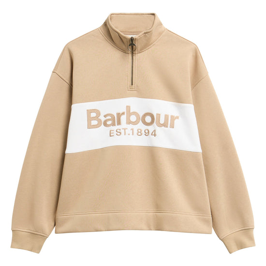 Young Ideas & Henmores -Zaria Half Zip Sweatshirt -BE93 Warm Trench -8