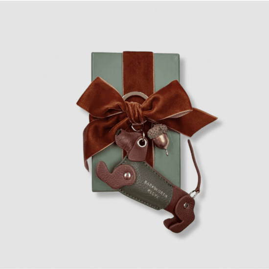 Young Ideas/Henmores - Bertie Sausage Keyring - Black/Red - OS