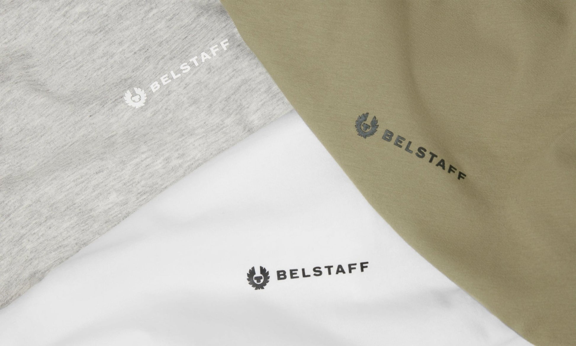 Young Ideas/Henmores - 3 Pack T-Shirt - White / Fatigue Green / Old Silver Heather - S