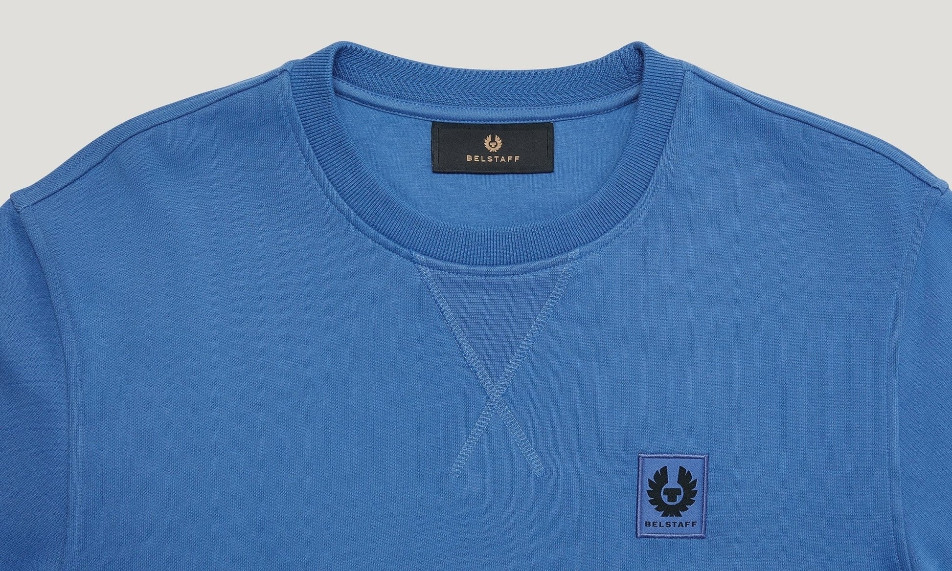 Young Ideas/Henmores - Belstaff Stamp Logo Crew Neck Sweatshirt - Marine Blue - S