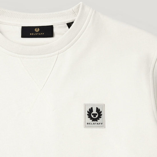 Young Ideas/Henmores - Belstaff Stamp Logo Crew Neck Sweatshirt - Silver Birch - M