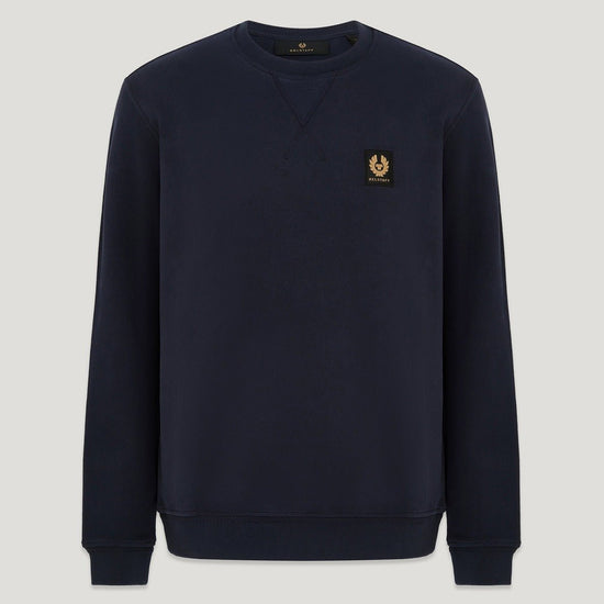 Young Ideas/Henmores - Belstaff Stamp Logo Crew Neck Sweatshirt - Dark Ink - M