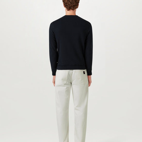 Young Ideas/Henmores - Belstaff Stamp Logo Crew Neck Sweatshirt - Dark Ink - M