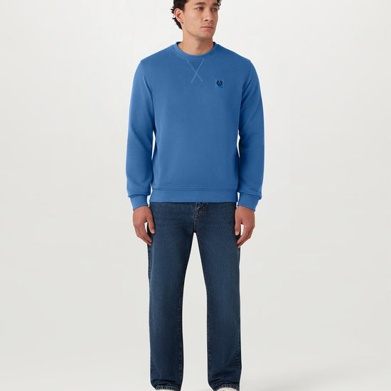 Young Ideas/Henmores - Belstaff Stamp Logo Crew Neck Sweatshirt - Marine Blue - S