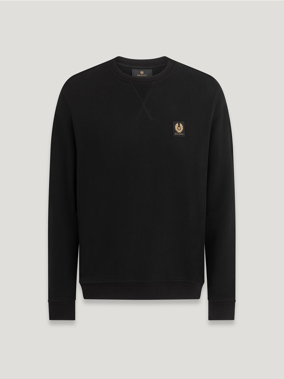 Young Ideas/Henmores - Belstaff Stamp Logo Crew Neck Sweatshirt - Black - M