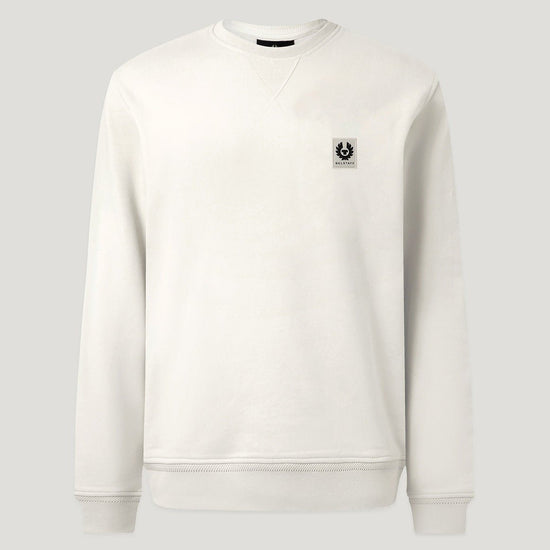 Young Ideas/Henmores - Belstaff Stamp Logo Crew Neck Sweatshirt - Silver Birch - M