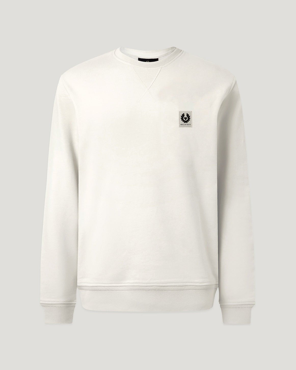 Young Ideas/Henmores - Belstaff Stamp Logo Crew Neck Sweatshirt - Silver Birch - M