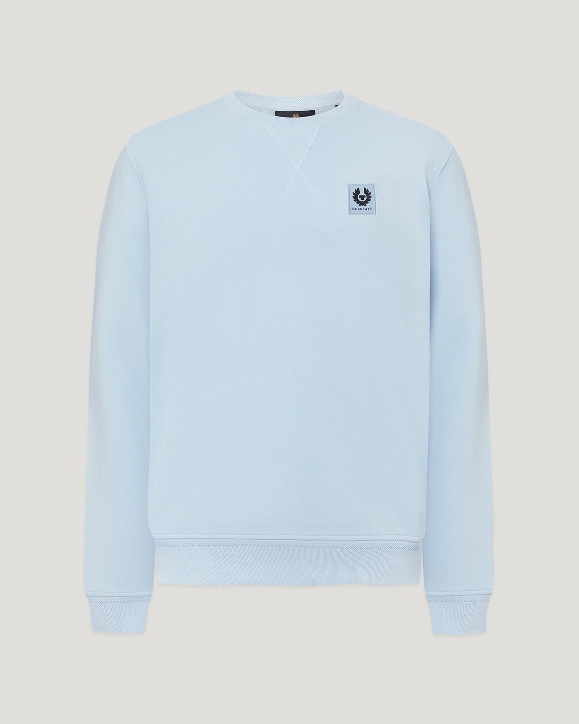 Young Ideas/Henmores - Belstaff Stamp Logo Crew Neck Sweatshirt - Sky Blue - S
