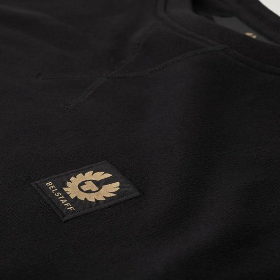 Young Ideas/Henmores - Belstaff Stamp Logo Crew Neck Sweatshirt - Black - M