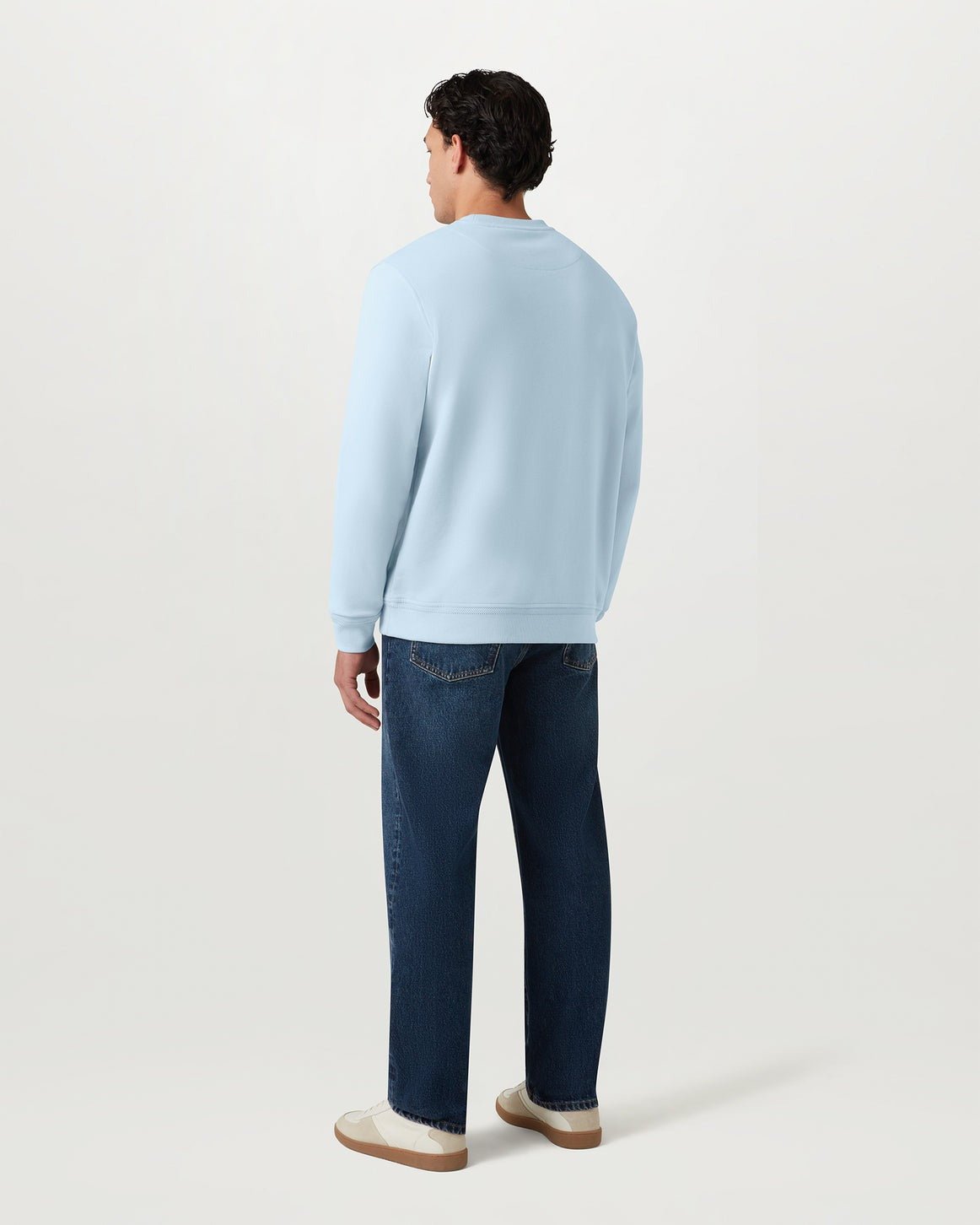 Young Ideas/Henmores - Belstaff Stamp Logo Crew Neck Sweatshirt - Sky Blue - S