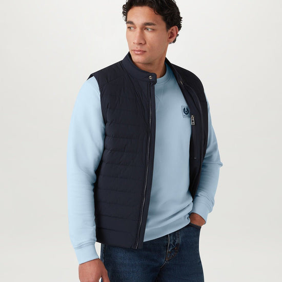 Young Ideas/Henmores - Belstaff Stamp Logo Crew Neck Sweatshirt - Sky Blue - S