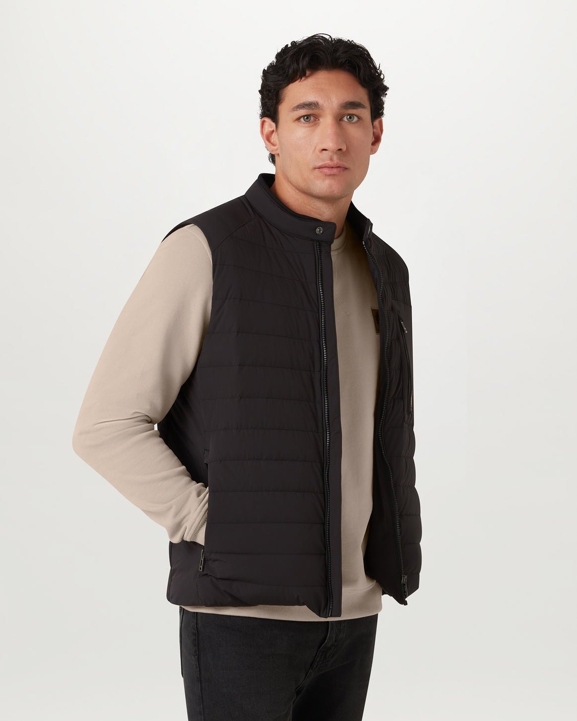 Young Ideas/Henmores - Belstaff Stamp Logo Crew Neck Sweatshirt - Dark Sand - S