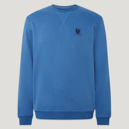 Young Ideas/Henmores - Belstaff Stamp Logo Crew Neck Sweatshirt - Marine Blue - S