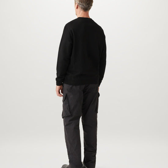 Young Ideas/Henmores - Belstaff Stamp Logo Crew Neck Sweatshirt - Black - M