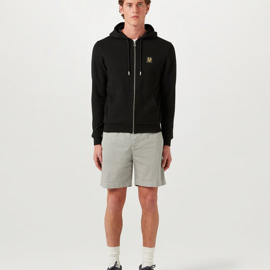 Young Ideas/Henmores - Belstaff Stamp Logo Full Zip Hoodie - Black - M