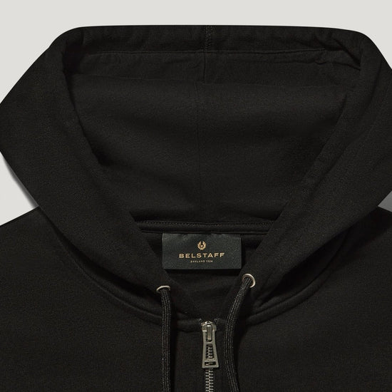 Young Ideas/Henmores - Belstaff Stamp Logo Full Zip Hoodie - Black - M