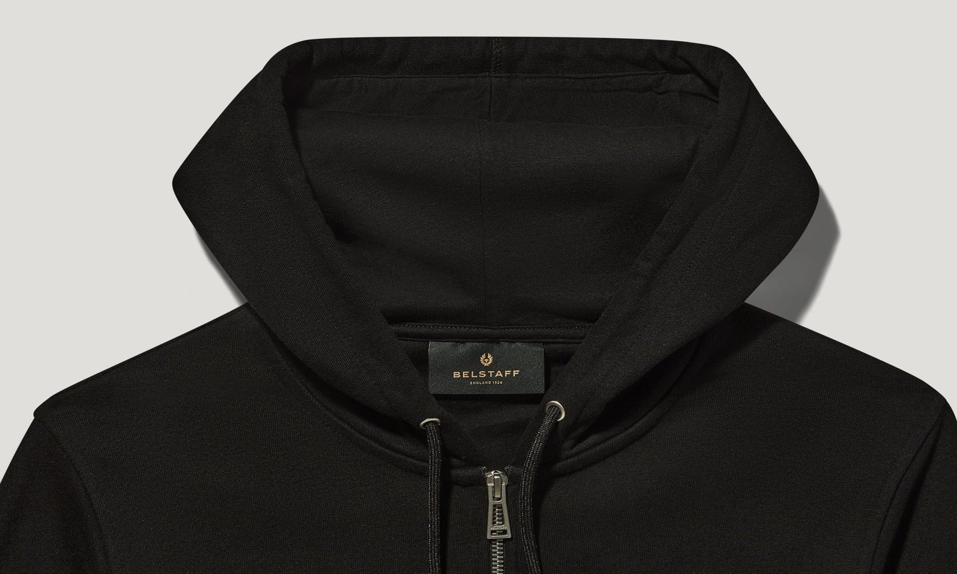 Young Ideas/Henmores - Belstaff Stamp Logo Full Zip Hoodie - Black - M