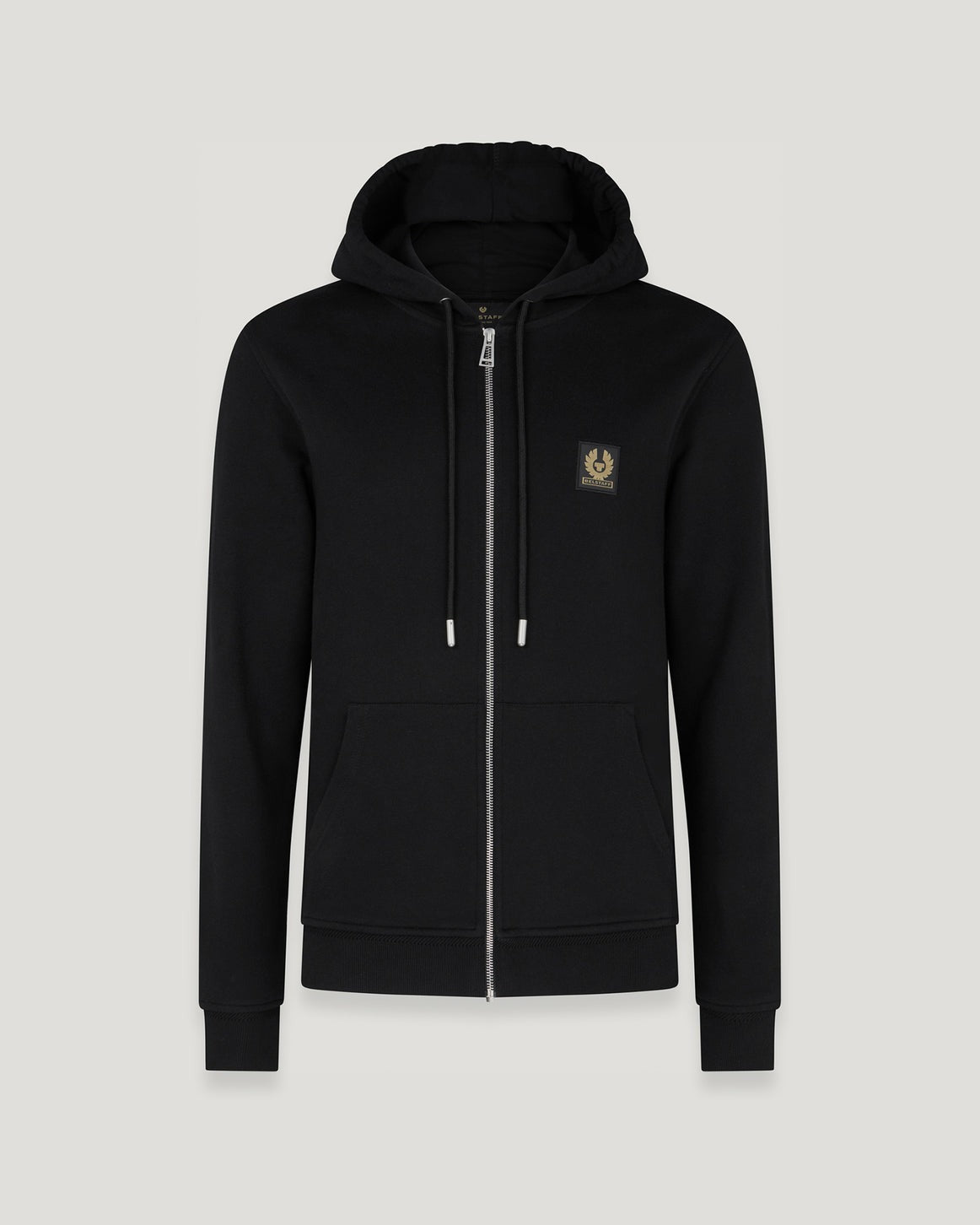 Young Ideas/Henmores - Belstaff Stamp Logo Full Zip Hoodie - Black - M