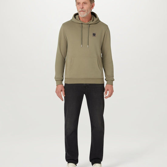 Young Ideas/Henmores - Belstaff Stamp Logo Hoodie - Fatigue Green - M