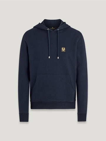 Young Ideas/Henmores - Belstaff Stamp Logo Hoodie - Dark Ink - M