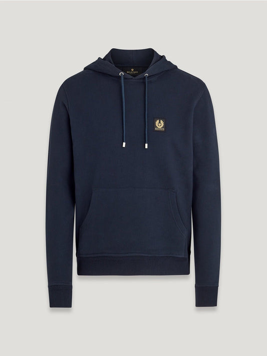 Young Ideas/Henmores - Belstaff Stamp Logo Hoodie - Dark Ink - M