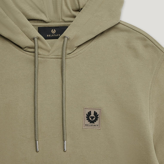 Young Ideas/Henmores - Belstaff Stamp Logo Hoodie - Fatigue Green - M