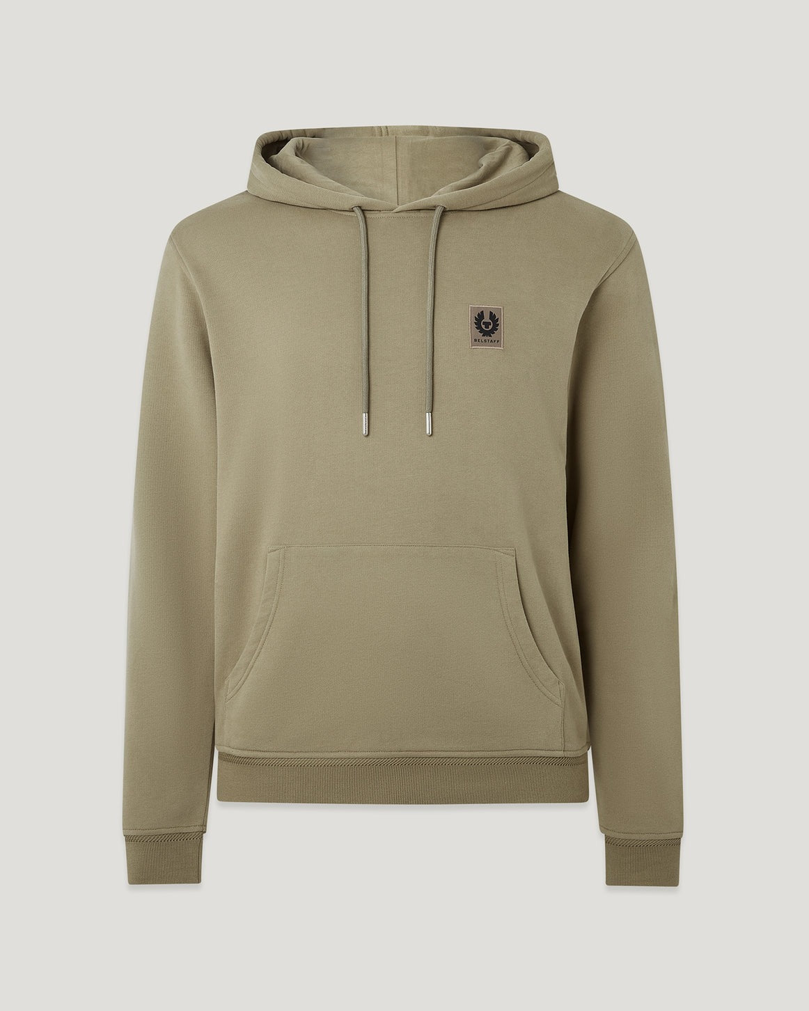 Young Ideas/Henmores - Belstaff Stamp Logo Hoodie - Fatigue Green - M