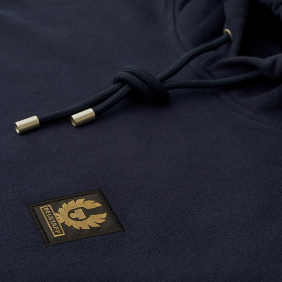 Young Ideas/Henmores - Belstaff Stamp Logo Hoodie - Dark Ink - M
