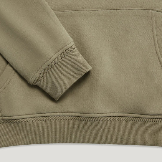 Young Ideas/Henmores - Belstaff Stamp Logo Hoodie - Fatigue Green - M