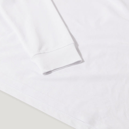 Young Ideas/Henmores - Belstaff Stamp Logo Long Sleeve Polo Shirt - White - M