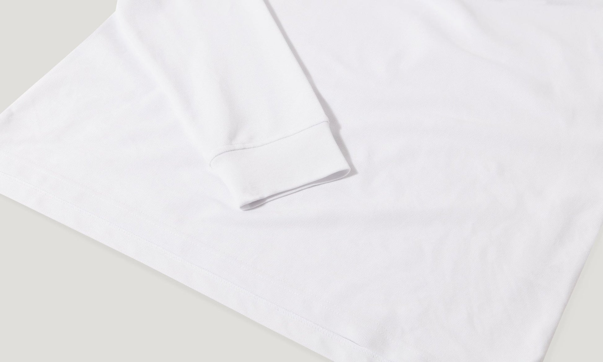 Young Ideas/Henmores - Belstaff Stamp Logo Long Sleeve Polo Shirt - White - M