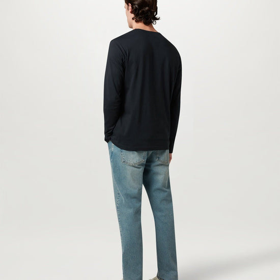 Young Ideas/Henmores - Belstaff Stamp Logo Long Sleeve T-Shirt - Dark Ink - M