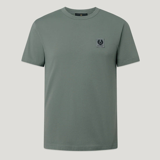 Young Ideas & Henmores -Belstaff Stamp Logo Long Sleeve T-Shirt -Atlantic Grey -M