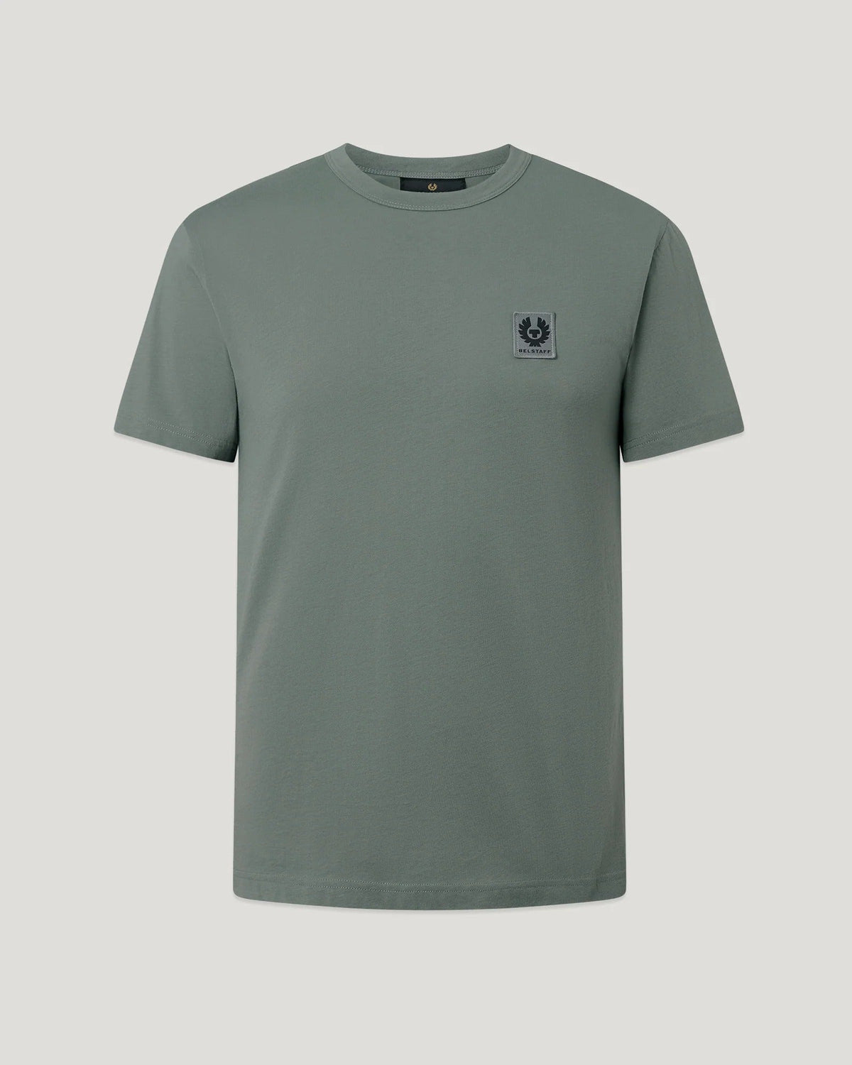 Young Ideas & Henmores -Belstaff Stamp Logo Long Sleeve T-Shirt -Atlantic Grey -M