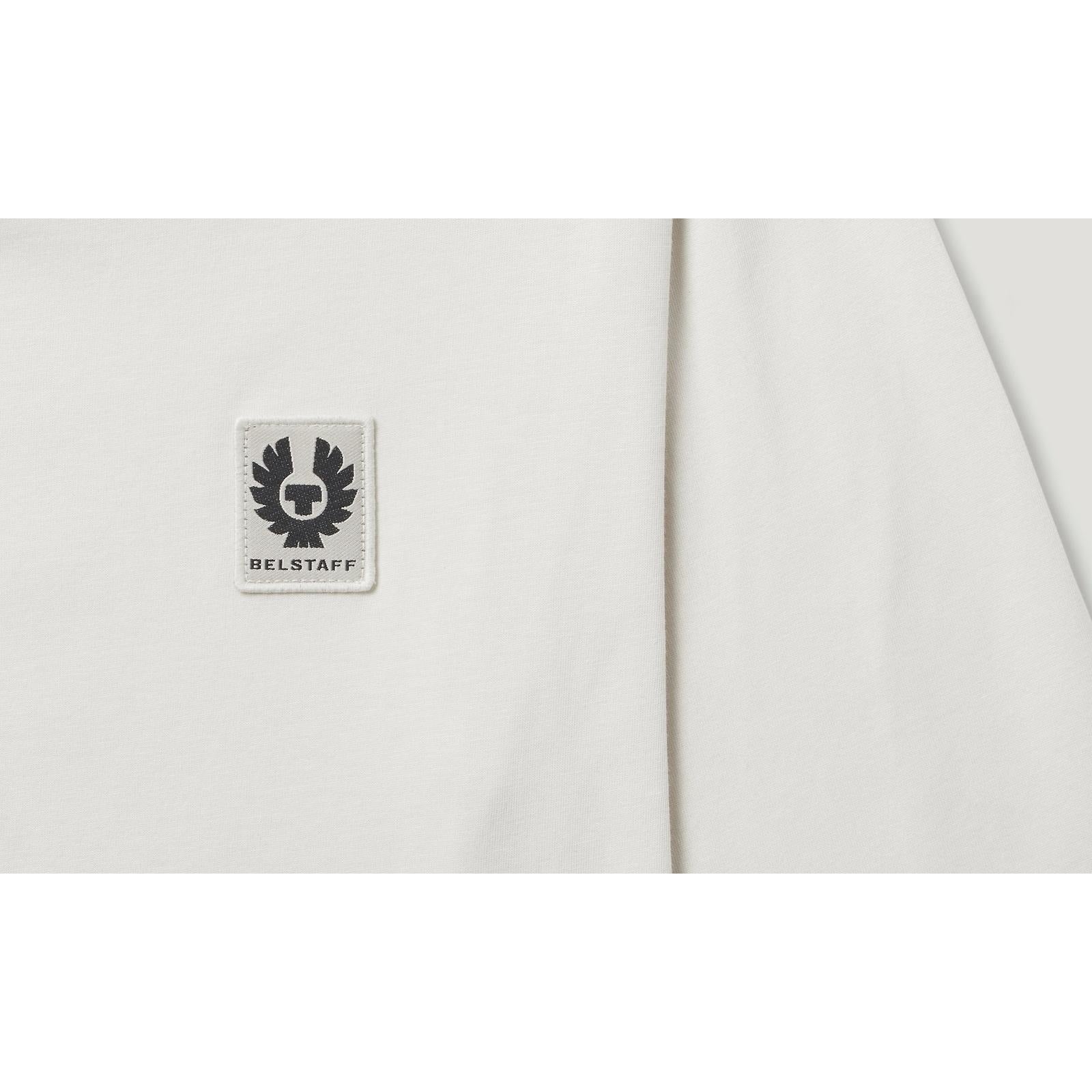 Young Ideas/Henmores - Belstaff Stamp Logo Long Sleeve T-Shirt - Silver Birch - M