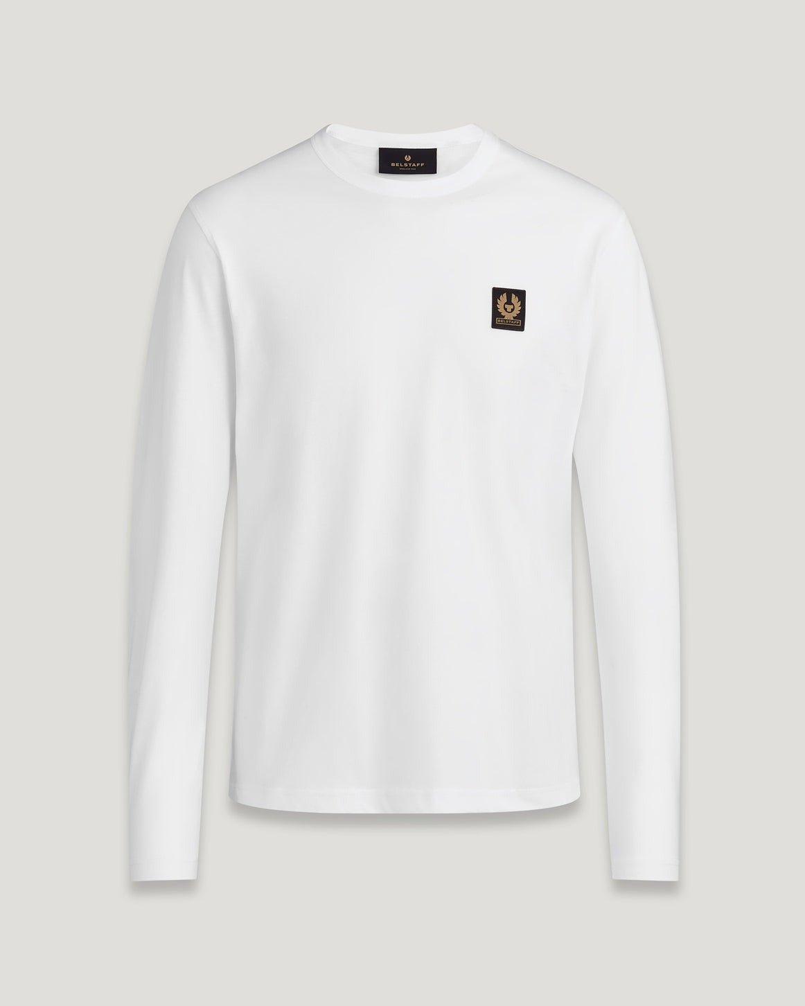 Young Ideas/Henmores - Belstaff Stamp Logo Long Sleeve T-Shirt - White - S