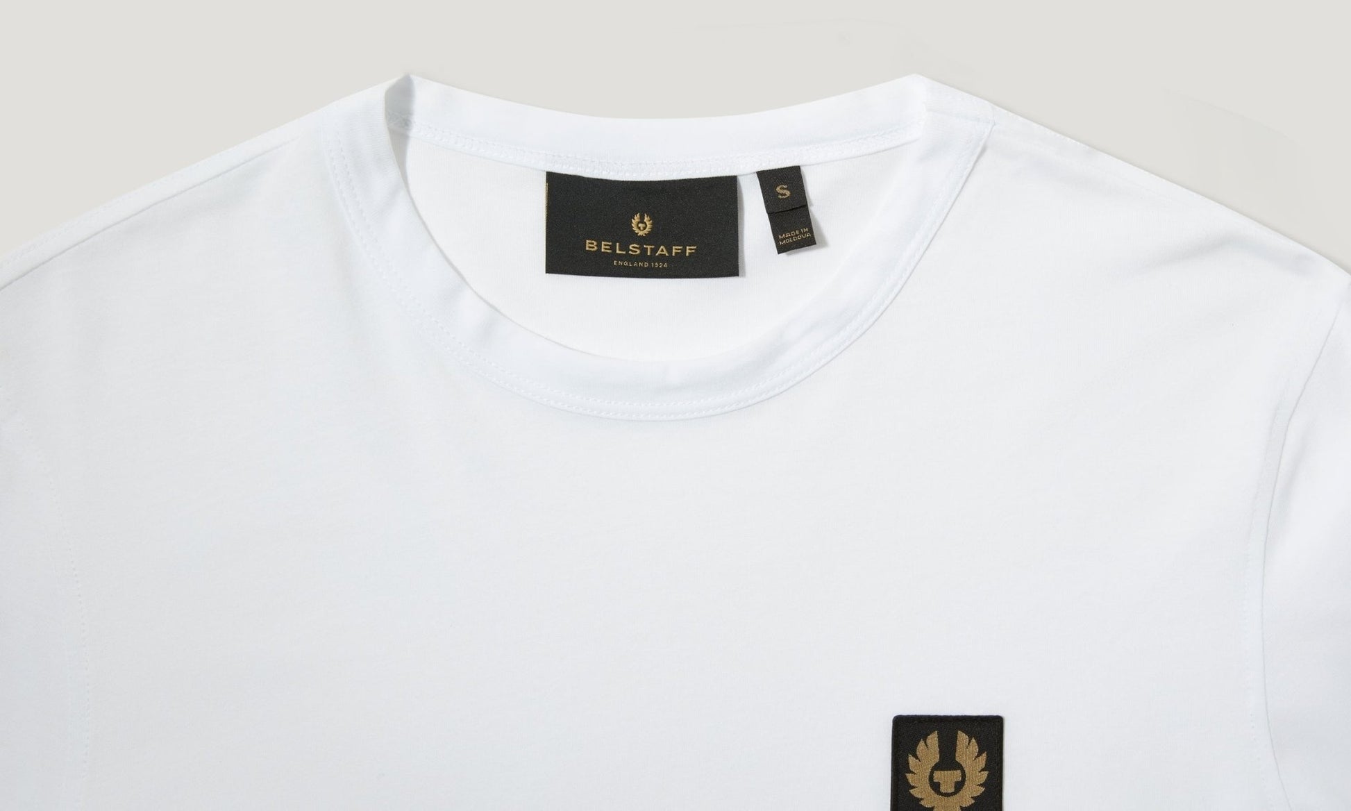 Young Ideas/Henmores - Belstaff Stamp Logo Long Sleeve T-Shirt - White - S