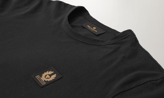 Young Ideas/Henmores - Belstaff Stamp Logo Long Sleeve T-Shirt - Black - S