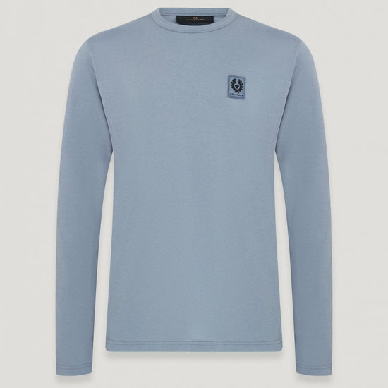 Young Ideas/Henmores - Belstaff Stamp Logo Long Sleeve T-Shirt - Black - S