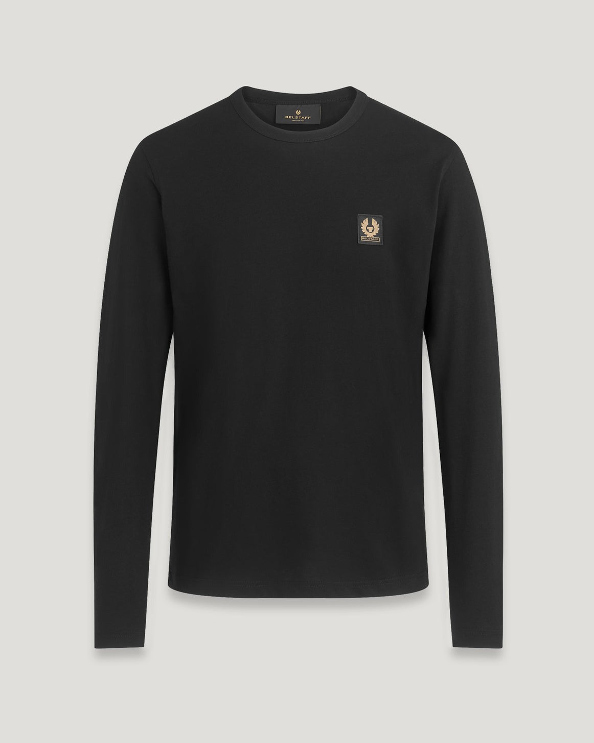 Young Ideas/Henmores - Belstaff Stamp Logo Long Sleeve T-Shirt - Black - S