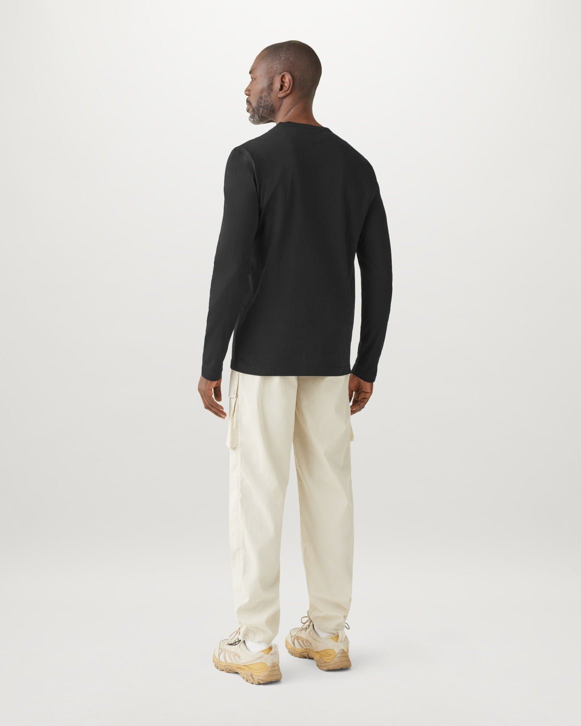 Young Ideas/Henmores - Belstaff Stamp Logo Long Sleeve T-Shirt - Black - S