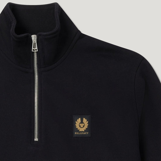 Young Ideas/Henmores - Belstaff Stamp Logo Quarter Zip Sweatshirt - Sky Blue - S