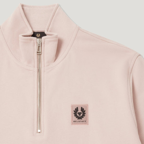 Young Ideas/Henmores - Belstaff Stamp Logo Quarter Zip Sweatshirt - Black - M