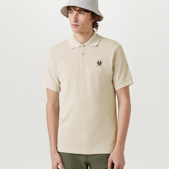 Young Ideas/Henmores - Belstaff Stamp Logo Short Sleeve Polo Shirt - Black - S
