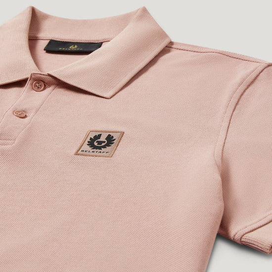 Young Ideas/Henmores - Belstaff Stamp Logo Short Sleeve Polo Shirt - Dusk Pink - S