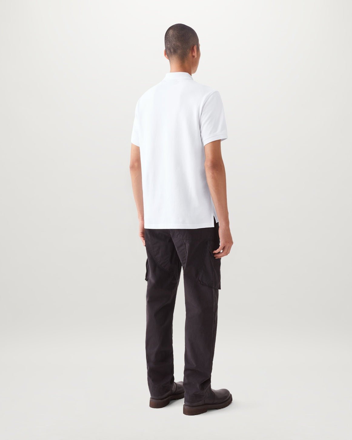 Young Ideas/Henmores - Belstaff Stamp Logo Short Sleeve Polo Shirt - White - S