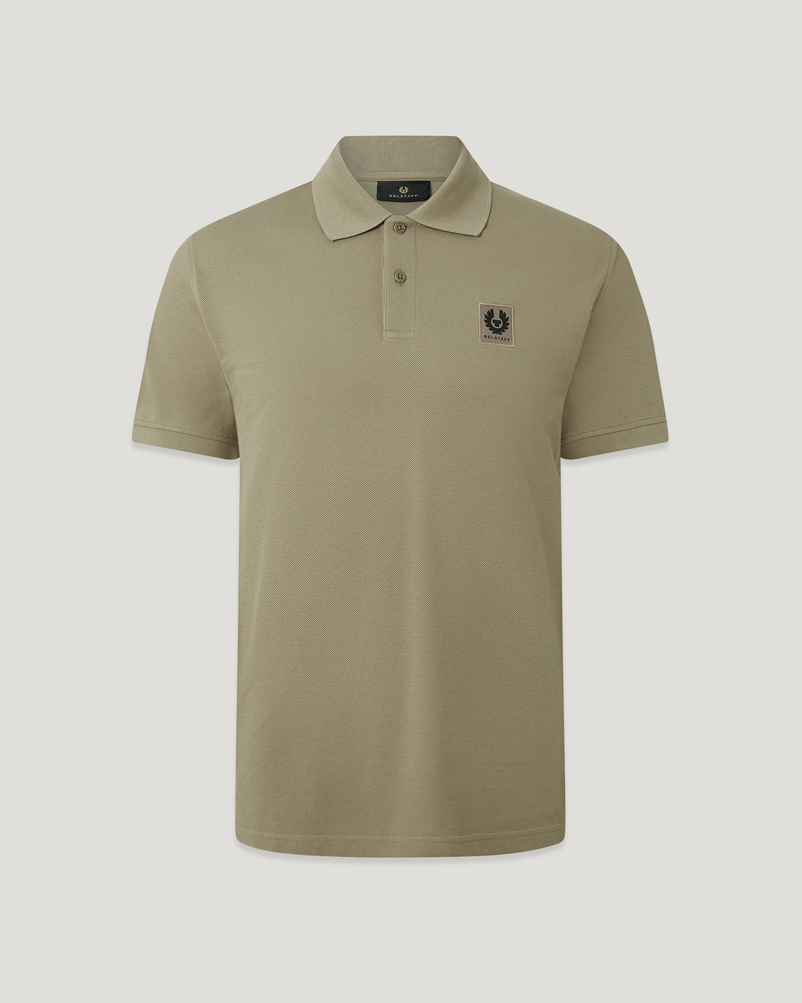 Young Ideas/Henmores - Belstaff Stamp Logo Short Sleeve Polo Shirt - Fatigue Green - S