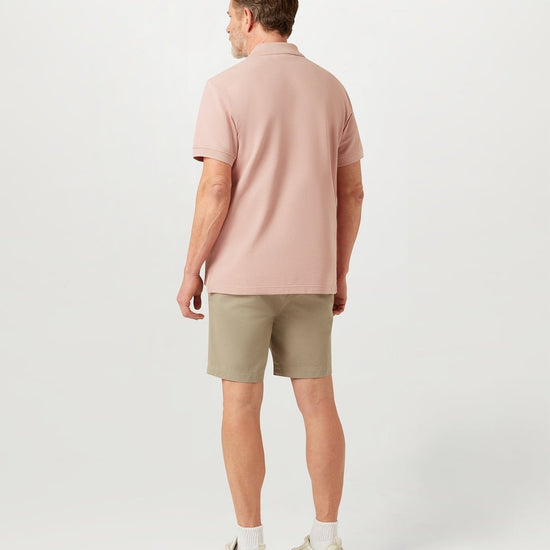 Young Ideas/Henmores - Belstaff Stamp Logo Short Sleeve Polo Shirt - Dusk Pink - S